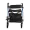 Adjustable Aluminum Rollator Walker With Seat Backrest Wheels Foldable Design For Seniors Lightwei 2