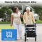 Adjustable Aluminum Rollator Walker With Seat Backrest Wheels Foldable Design For Seniors Lightwei 11