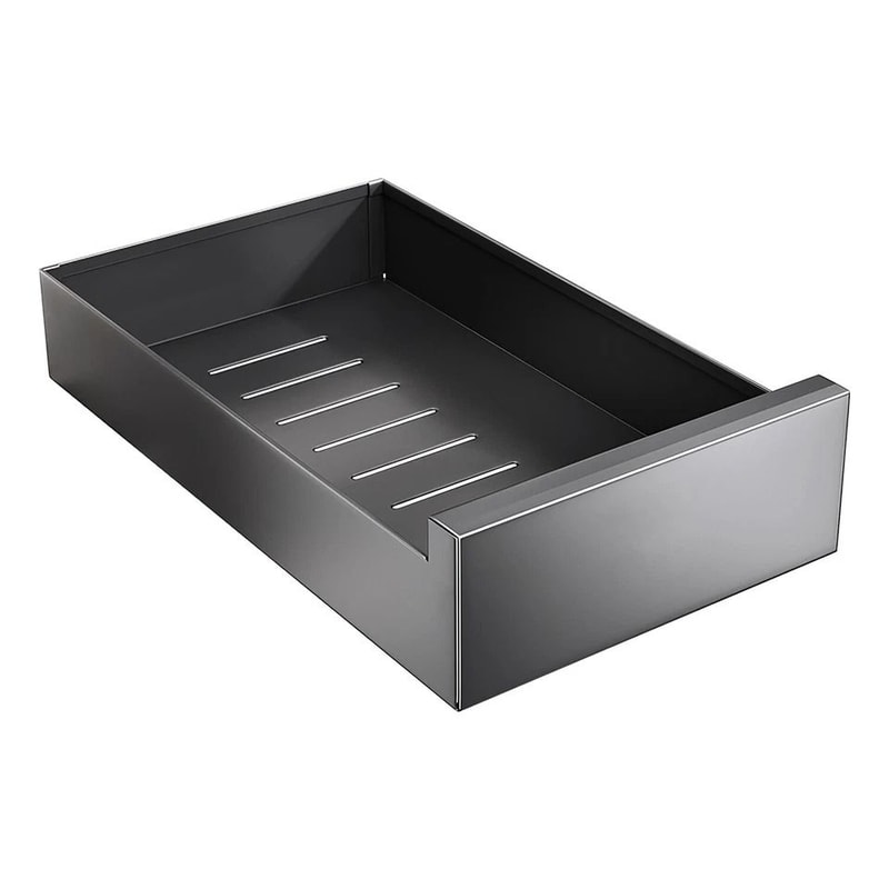Pull Out Cabinet Organizer Carbon Steel Drawer Storage Shelves Fixed Adhesive Load Capacity 2