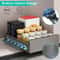Pull Out Cabinet Organizer Carbon Steel Drawer Storage Shelves Fixed Adhesive Load Capacity 9