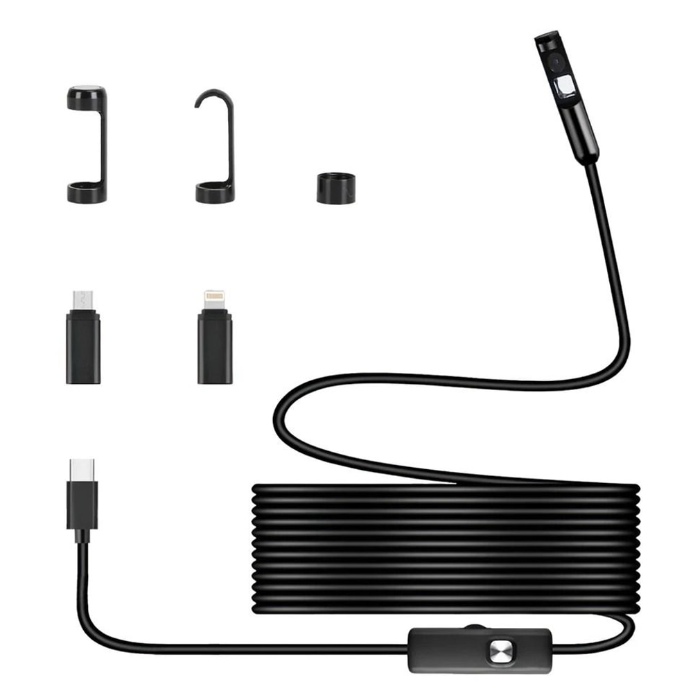 Endoscope Camera Inspection Tool With APP Control Waterproof Borescope For Engine Spark Plug Pipe 1