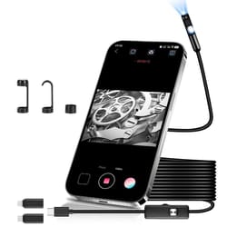 endoscope, camera inspection tool with app control, waterproof borescope for engine, spark plug & pipe inspection