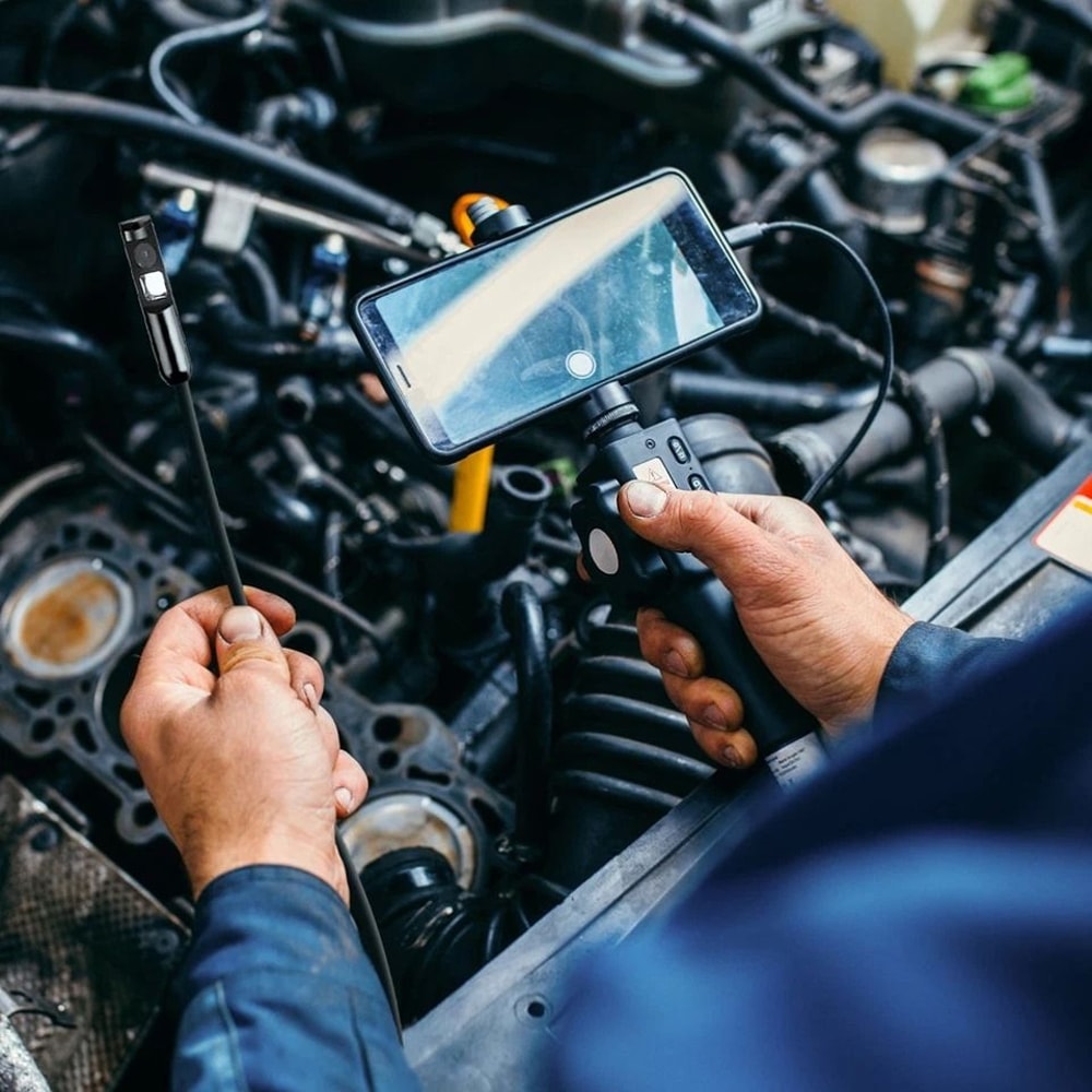 Endoscope Camera Inspection Tool With APP Control Waterproof Borescope For Engine Spark Plug Pipe 5