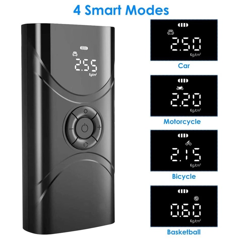 Wireless Car Tire Inflator Portable Air Compressor Pump Electric Tire Inflator For Fast Inflation 11