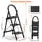 Portable Ladder With Safety Lock AntiSlip Pedal Soft Handgrip Heavy Duty Design SpaceSaving Ladder 1