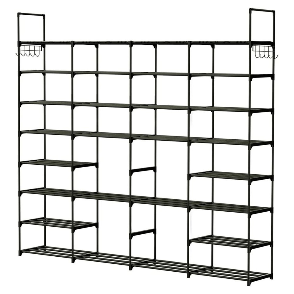 Shoe Rack Durable Metal Storage Shelf Holds Expandable And Dividable SpaceSaving Shoe Organizer 3
