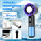 Mini Handheld Fan Ice Cooler HighSpeed Turbo Fan For Summer Rechargeable Outdoor Fan With Ice Cool 4