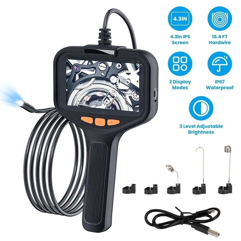 Waterproof Nspection Camera With Light Articulating Borescope Snake Camera Endoscope For Automotive 9