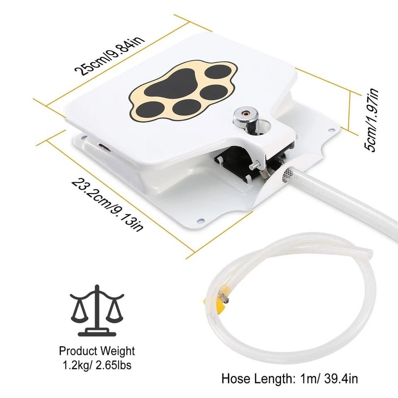 Outdoor Dog Water Fountain Step Pedal Valve Dispenser Automatic Pet Water Fountain For Fresh Water