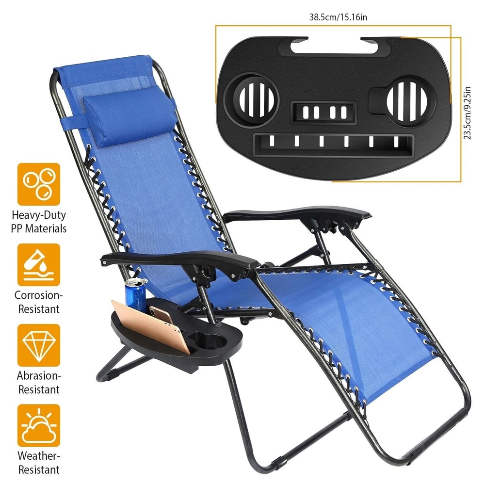 Chair Tray Clip For Zero Gravity Chair Cup Holder For Garden Fishing Beach Chairs Phone And Mug Hol 5