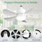 LED Ceiling Fan With Dimmable Socket RemoteControlled Fan Light Light Modes For Home Office 2