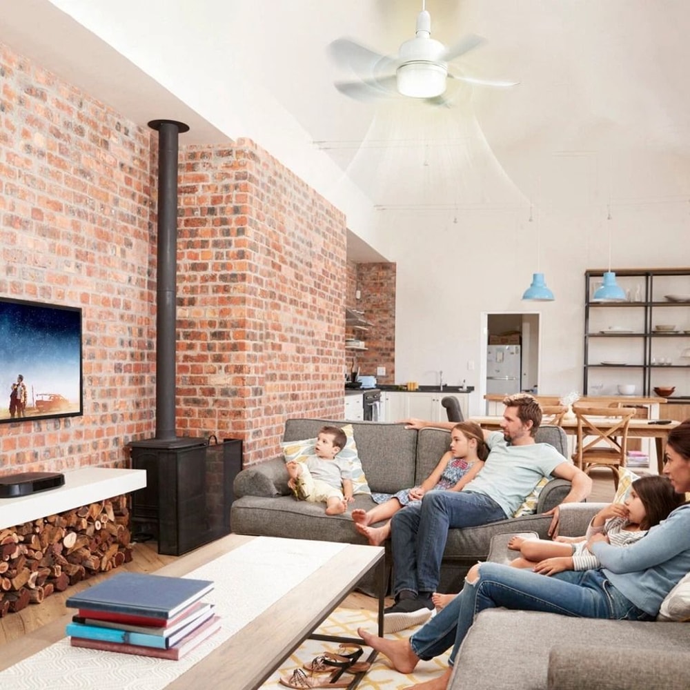 LED Ceiling Fan With Dimmable Socket RemoteControlled Fan Light Light Modes For Home Office 8