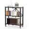 Folding Tier Storage Shelf With Wheels Heavy Duty Utility Rack Carbon Steel Organizer 9