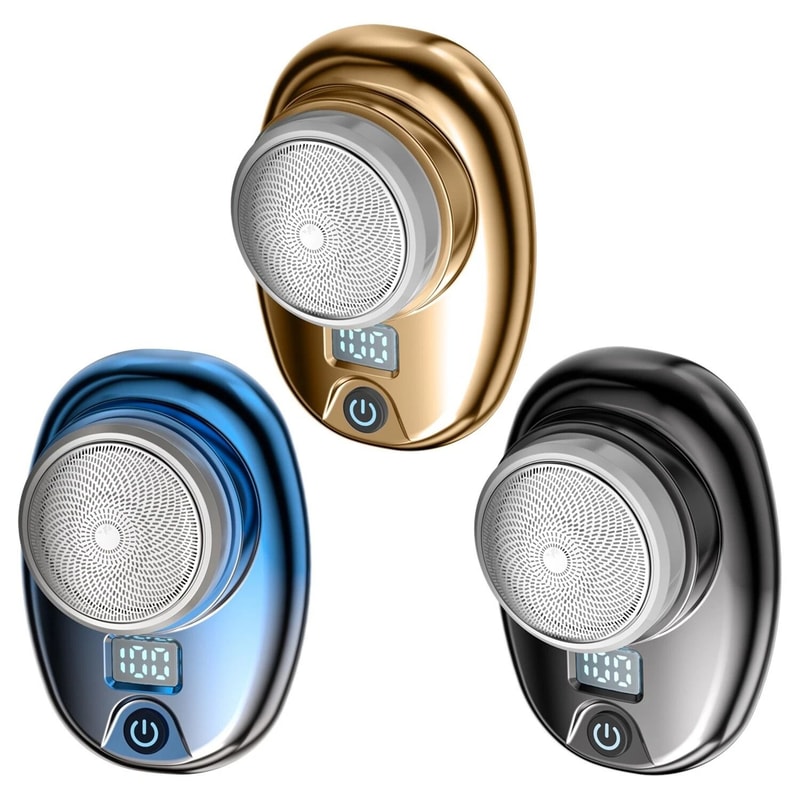 Electric Shaver Men Electric Beard Trimmer Portable Electric Razor With LED Display For Easy Groomi