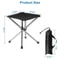 Outdoor Portable Camping Stool Small Foldable Chair For Fishing And Camping Includes Carry Bag 5