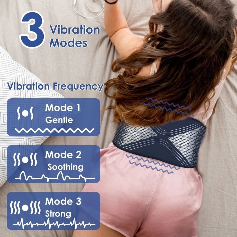 Portable Cordless Back Massager Heating Pad For Shoulder Back Vibration Therapy 7