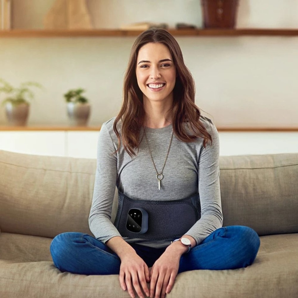 Portable Cordless Back Massager Heating Pad For Shoulder Back Vibration Therapy 0