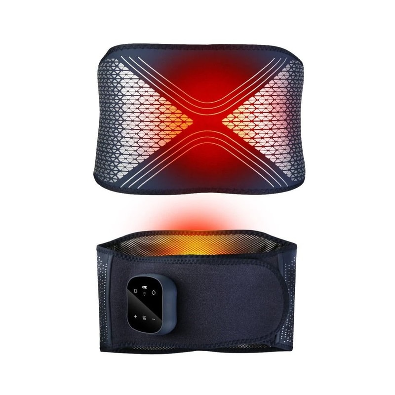 Portable Cordless Back Massager Heating Pad For Shoulder Back Vibration Therapy 12