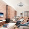 LED Ceiling Fan Lamp Modern Pendant Light With Remote Control Adjustable Speed Dimmable Light 11