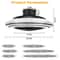LED Ceiling Fan Lamp Modern Pendant Light With Remote Control Adjustable Speed Dimmable Light 13