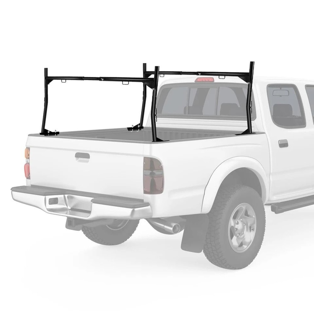 Ladder Rack Heavy Duty Truck Rack Adjustable Pickup Truck Bed Utility Rack No Drill J Bolts 0