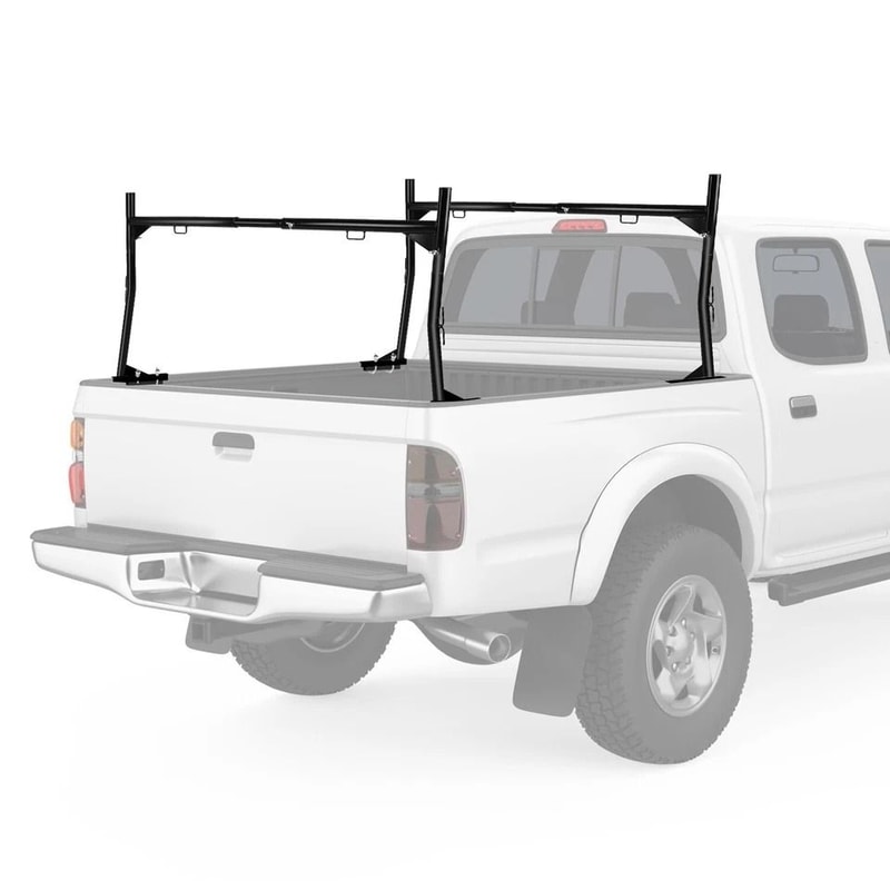 Ladder Rack Heavy Duty Truck Rack Adjustable Pickup Truck Bed Utility Rack No Drill J Bolts 0