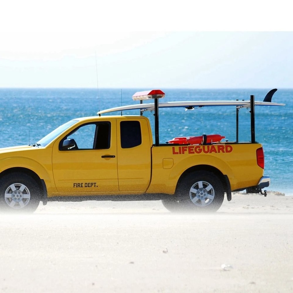 Ladder Rack Heavy Duty Truck Rack Adjustable Pickup Truck Bed Utility Rack No Drill J Bolts 10