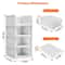 Foldable Closet Organizers Bins Plastic Storage Basket Stackable Drawer Storage Boxes 3