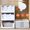 Foldable Closet Organizers Bins Plastic Storage Basket Stackable Drawer Storage Boxes 5
