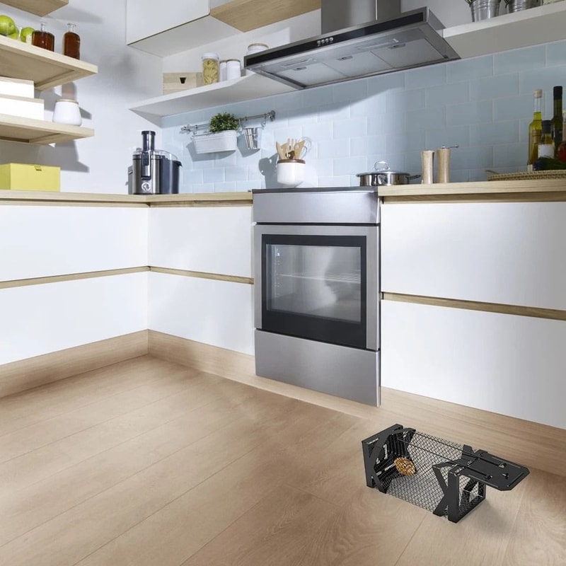 Reusable Mouse Voles Mice Cage Rat Traps Humane Live Mouse Cage Home Yard Rustproof Metal 11