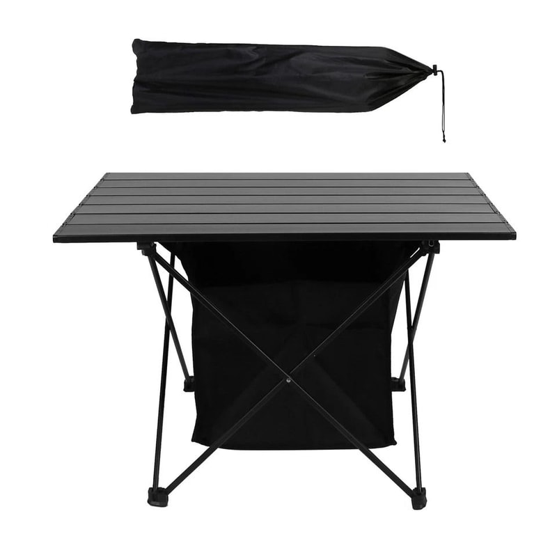Folding Beach Picnic Table Portable Aluminum Camping Table With Storage Bag For Hiking And Travel 4