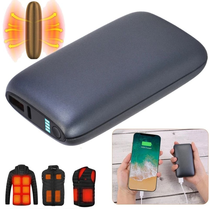 Hand Warmers Electric Rechargeable Backup Power Bank Fast Heating Pocket Device 1