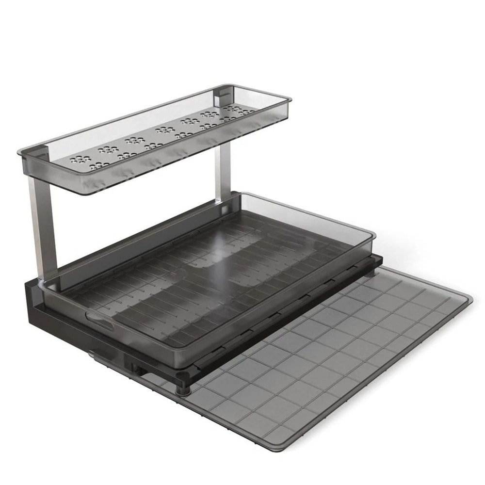 Pull Out Tray Cabinet Organizer Tier Shelf Under Sink Kitchen Rack Drawer Tray Efficient Storage So 0