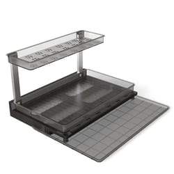 pull out tray cabinet organizer, tier shelf under sink, kitchen rack drawer tray, efficient storage solution