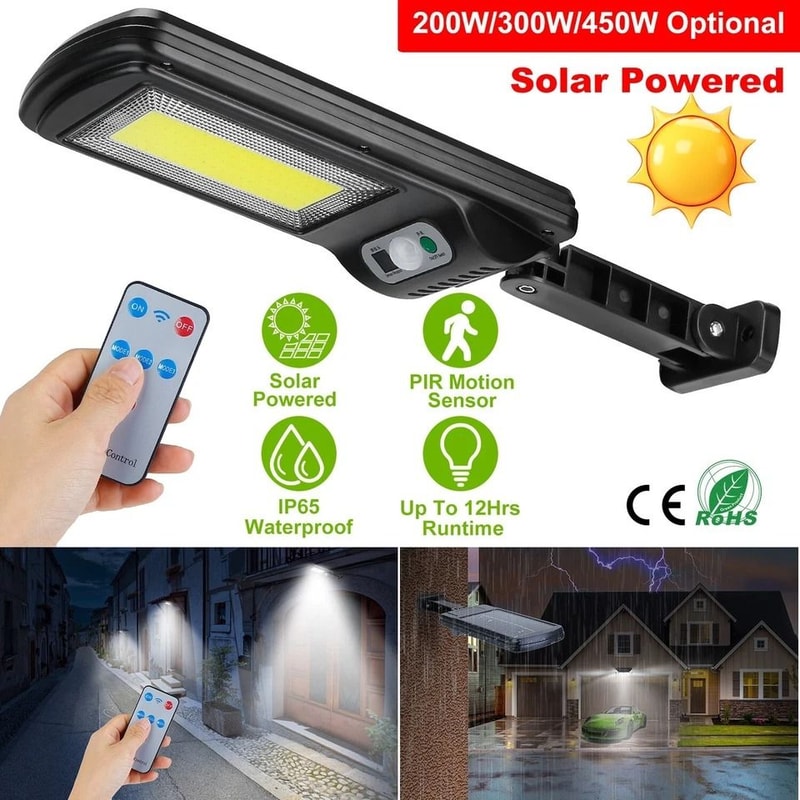 Outdoor Garden LED Solar Powered Wall Lights Motion Sensor Street Lamp Home Security And Safety Lig 8