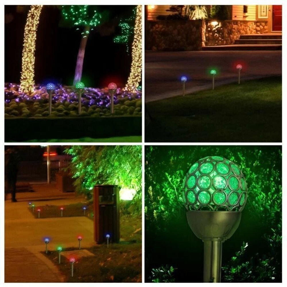 Waterproof Outdoor Solar LED Ground Light RGB Lamp For Garden Yard Path Decor Energy Saving Solar 1