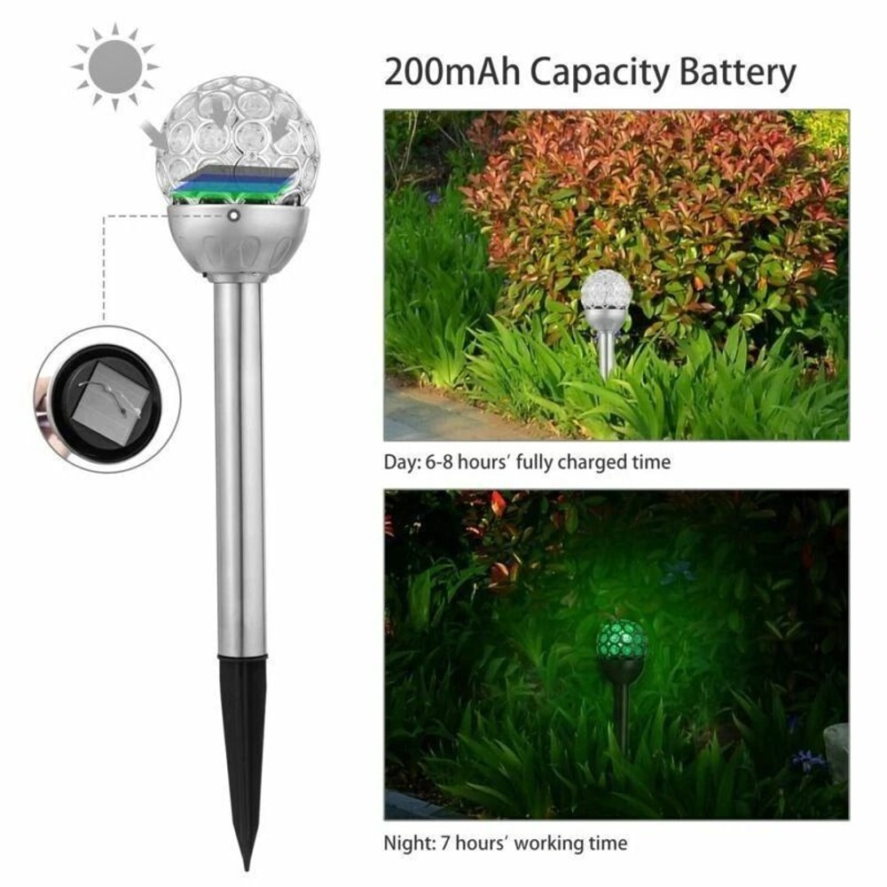 Waterproof Outdoor Solar LED Ground Light RGB Lamp For Garden Yard Path Decor Energy Saving Solar 8