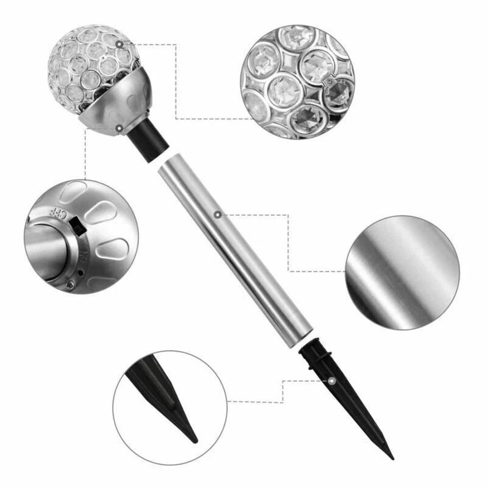 Waterproof Outdoor Solar LED Ground Light RGB Lamp For Garden Yard Path Decor Energy Saving Solar 10