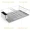 Kitchen Stainless Steel Dish Drying Rack Drainer Organizer With Cutlery Holder Durable And SpaceSav 3