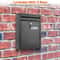Secure Metal Wall Mount Mailbox Lockable Door Drop Box With Keys Perfect For Letters Newspapers And 5
