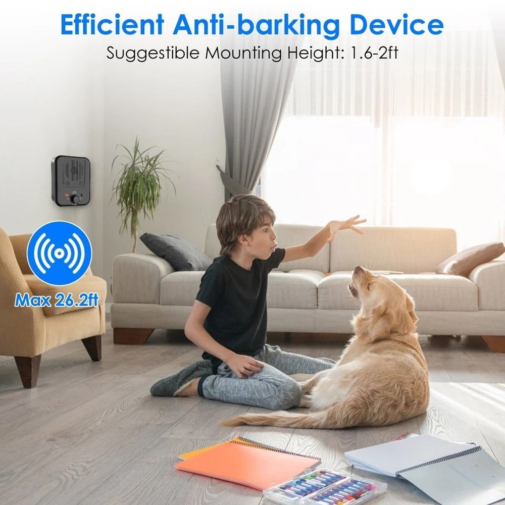 Ultrasonic Dog Bark Control Device Sensing Range Sonic Silencer Safe Effective Adjustable Frequenc 4