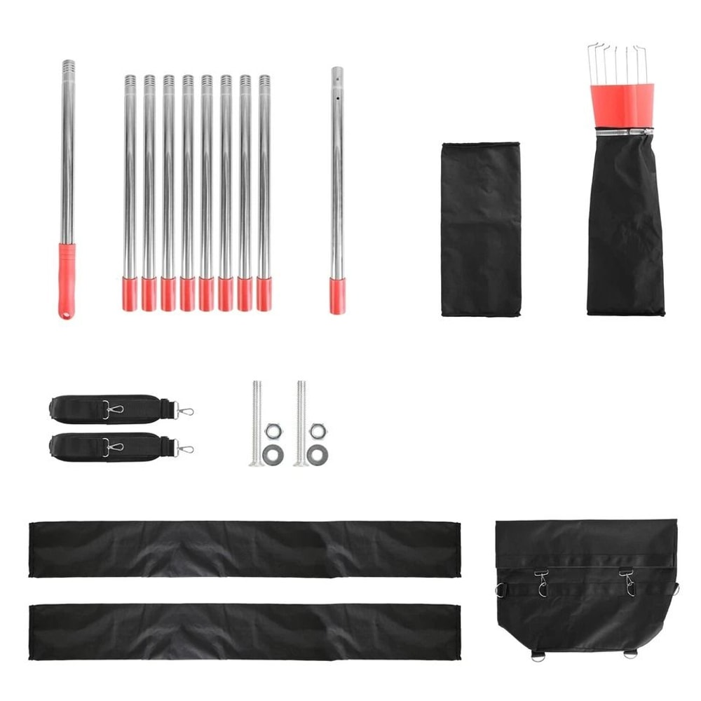 Fruit Picking Tool Adjustable Mango Lemon Apple Picker With Harvest Bag For Easy High Reach Collect 10