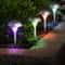 Outdoor Solar Garden Lights Color Changing LED Stainless Steel Lamps For Lawn Patio Waterproof Ener 12