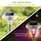 Outdoor Solar Garden Lights Color Changing LED Stainless Steel Lamps For Lawn Patio Waterproof Ener 6