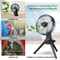 Portable Foldable Camping Tripod Fan Brightness LED Light Hanging Hook Adjustable Angles 7