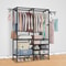 Wardrobe Organizer Shoe Rack Heavy Duty Garment Rack Closet Storage System Rotatable Hooks Adjustab 1