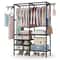 Wardrobe Organizer Shoe Rack Heavy Duty Garment Rack Closet Storage System Rotatable Hooks Adjustab 5