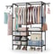 Wardrobe Organizer Shoe Rack Heavy Duty Garment Rack Closet Storage System Rotatable Hooks Adjustab 5