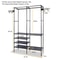 Wardrobe Organizer Shoe Rack Heavy Duty Garment Rack Closet Storage System Rotatable Hooks Adjustab 6