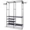 Wardrobe Organizer Shoe Rack Heavy Duty Garment Rack Closet Storage System Rotatable Hooks Adjustab 0